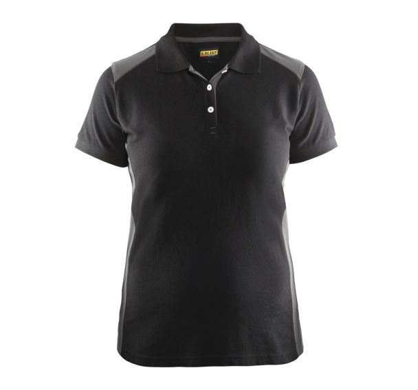 Polo femme noir/gris