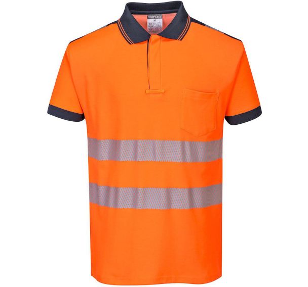 Polo haute visibilité PW3 manche courte T180 - Portwest