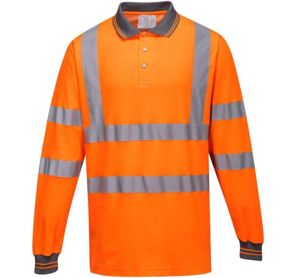 Polo haute visibilité en coton à manches longues S271 - Portwest