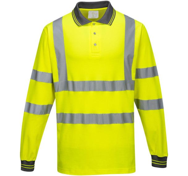 Polo haute visibilité en coton à manches longues S271 - Portwest