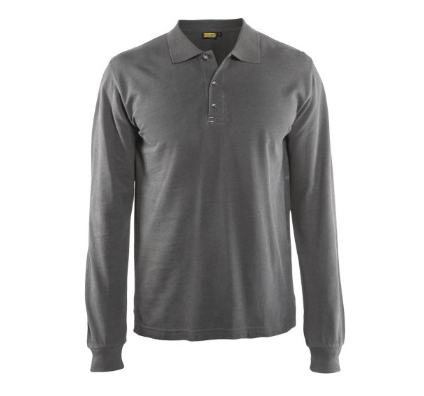 Polo manches longues gris
