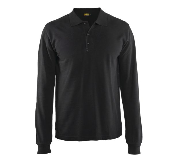 Polo manches longues noir