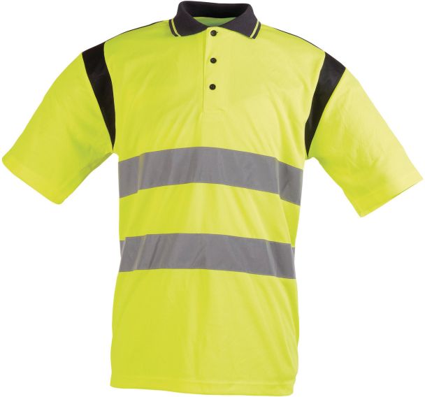 Polo tricot haute-visibilité pur polyester 150 gm2 - Singer