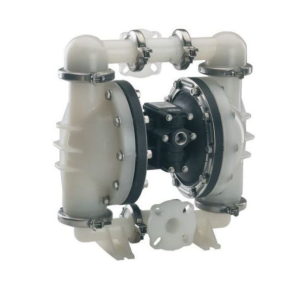 Pompe pneumatique à membranes plastique - Produits neutres ou légèrement corrosifs