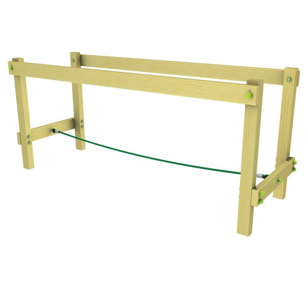 Pont Amazone bois scellement direct