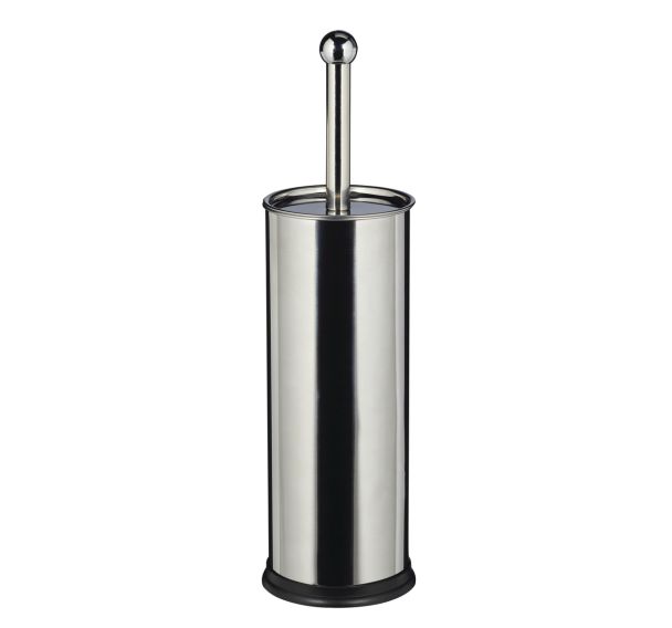 Porte-Balayette à Poser  Sanea - Inox - Brosse noire