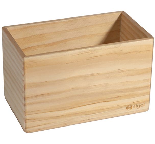 Porte-accessoires en bois magnétique - 130x80x75mm - Sigel
