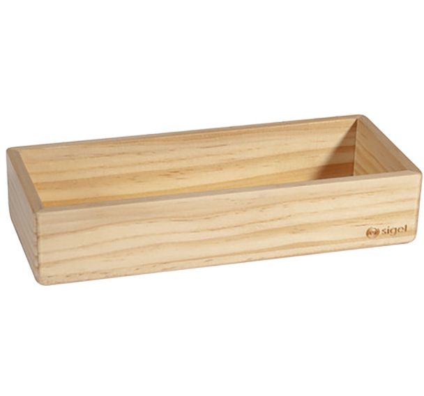 Porte-accessoires en bois magnétique - 175x40x55mm - Sigel