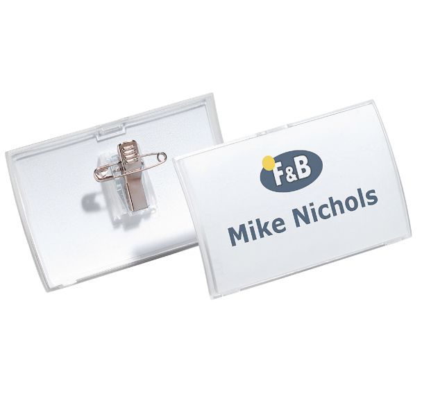 Porte-badge Clik Fold - Avec pince combi