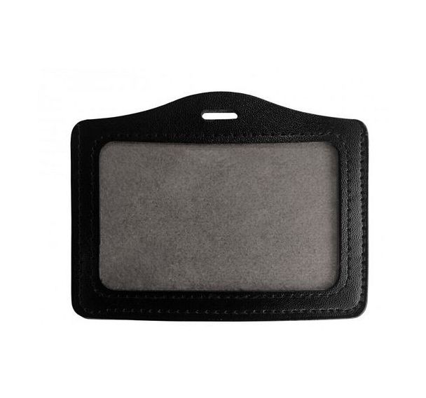 Porte-badge aspect cuir - Paquet de 100 - Sogedex