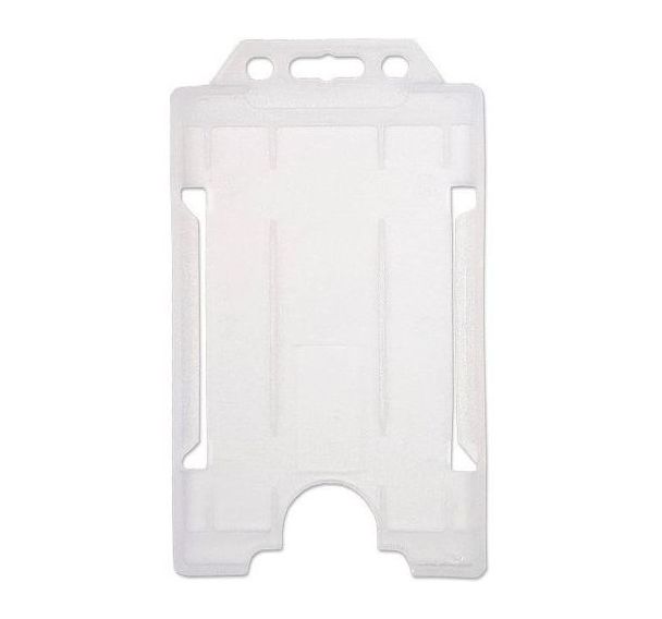 Porte-badge éco-responsable - Horizontal - Transparent