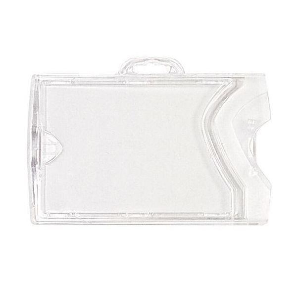Porte-badge rigide 2 en 1 - horizontal et vertical