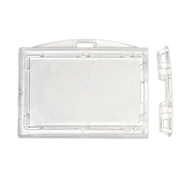 Porte-badge sécuritaire pour 2 cartes - Horizontal/Vertical