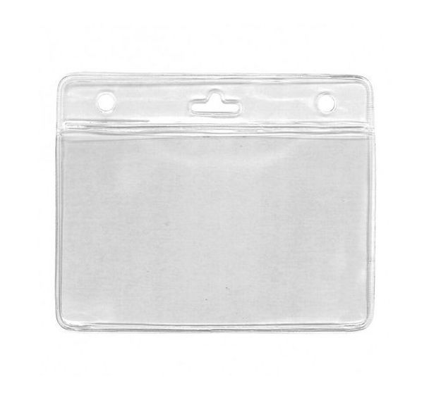 Porte-badge souple pour 2 cartes - Horizontal