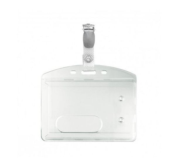 Porte-badge souple prêt à l'emploi - Paquet de 100 - Sogedex