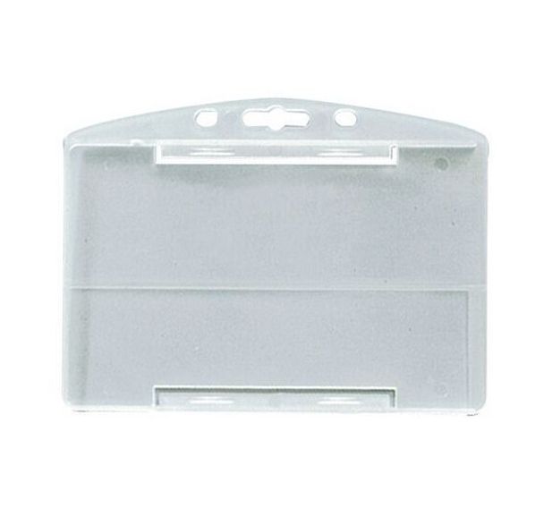 Porte-badge translucide protection 1 face - Horizontal