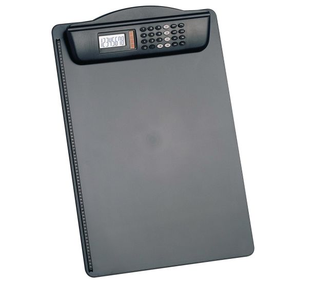 Porte-blocs - Avec calculatrice - Noir