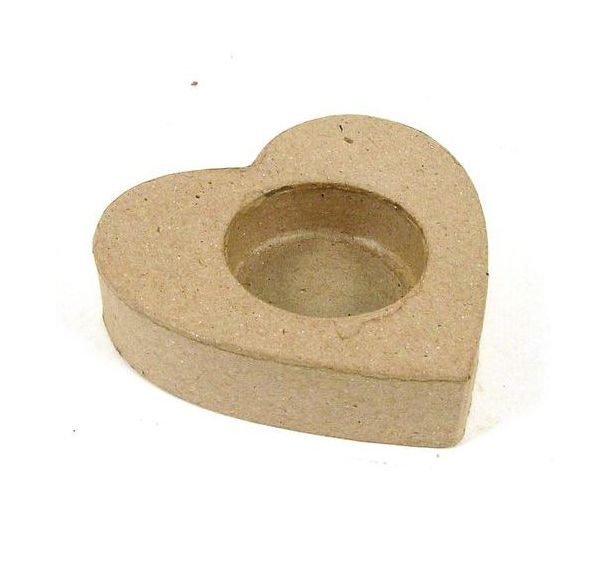 Porte-bougie cœur 8,5x8,5x2cm (Lot de 10)