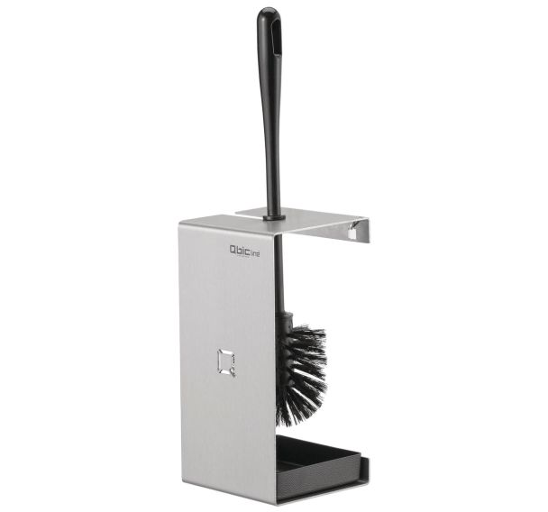 Porte-brosse WC Qbic Inox
