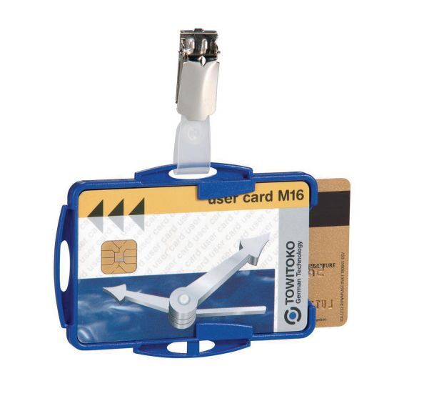 Porte-carte ouvert avec clip - Lot de 25 - Durable