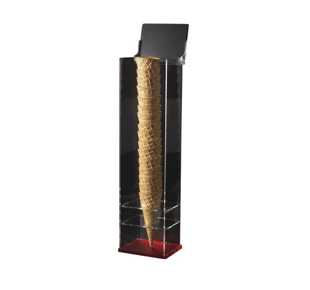 Porte-cornets à glace verticaux 1 pile