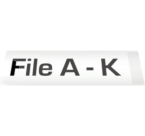 Porte-étiquette adhésif à encart transparent - Djois Made By Tarifold