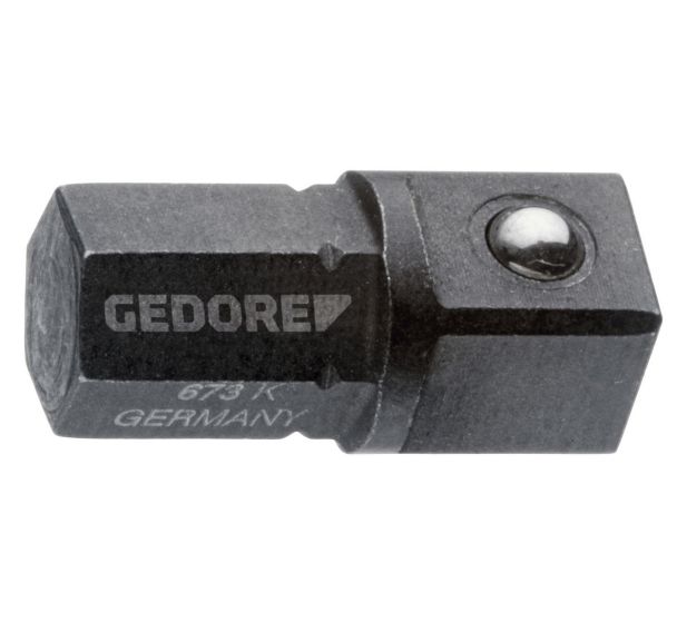 Porte-insert carré court 1/4''hex-1/4''