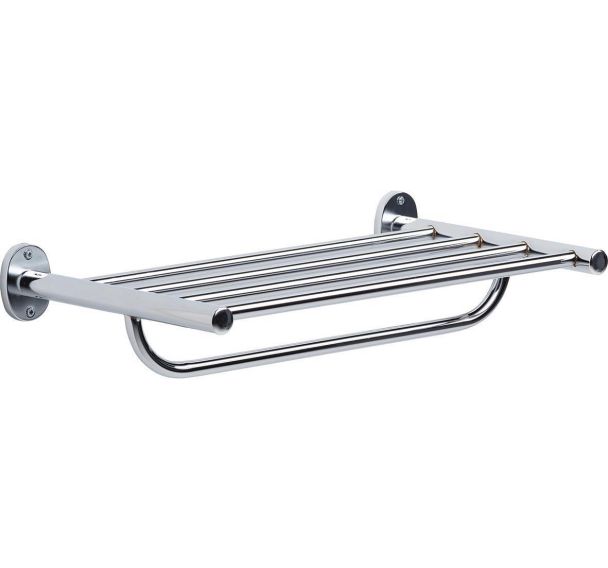 Porte-linge de bain acier chromé