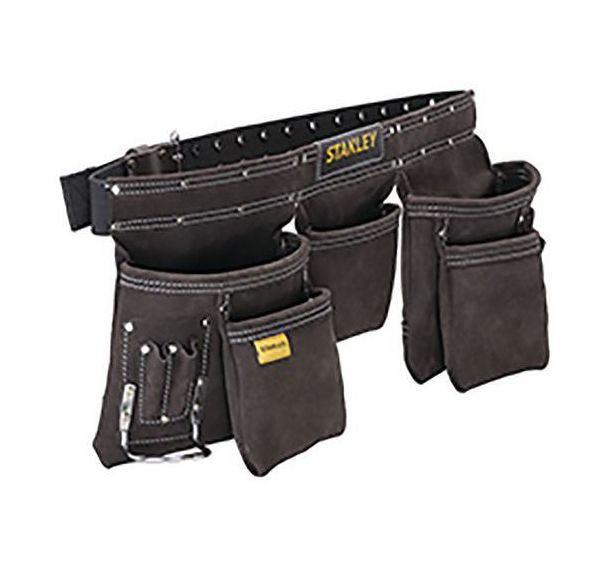 Porte-outils cuir double ceinture - Stanley