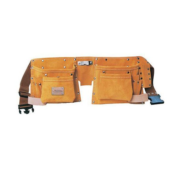 Porte-outils tablier à 11 poches en cuir et daim - Taliaplast