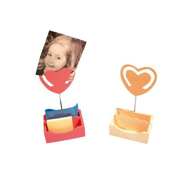 Porte-photo porte-trombone forme cœur