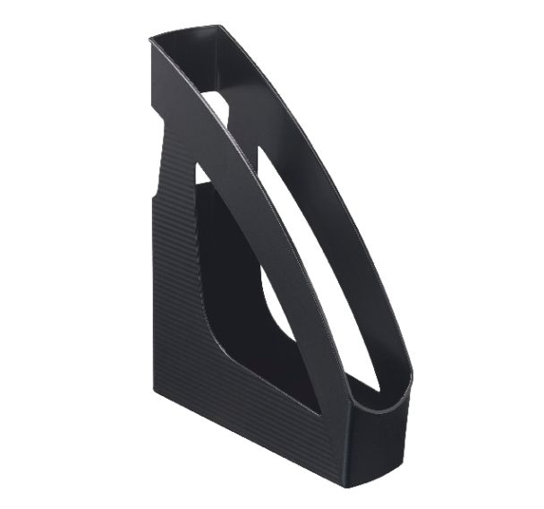 Porte-revues recyclé L:7.5 cmxH:31.1 cm-Noir (lot de 10)
