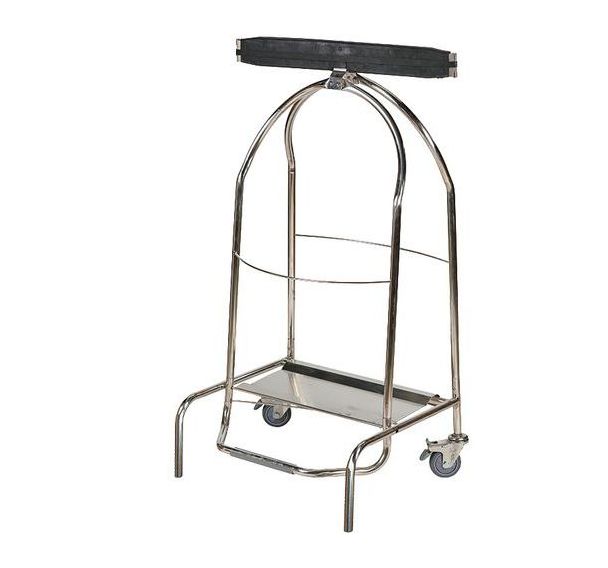 Porte-sac à pince - 2 roues caoutchouc - 110L - Probbax