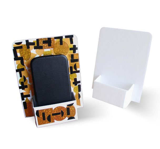 Porte-téléphone à décorer en blanc (Lot de 10)