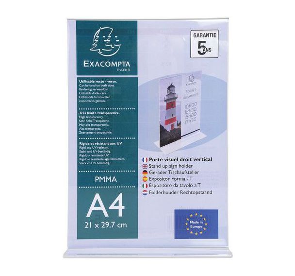 Porte-visuel droit vertical - Exacompta
