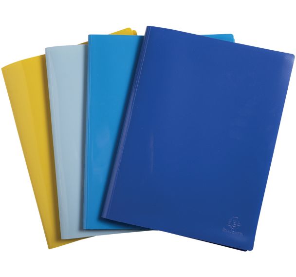 Porte-vue PP semi-rigide BeeBlue 40 vues A4 - x20 assortis