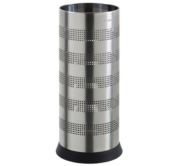 PorteParapluies Kipso perforé 28L Inox Brosse