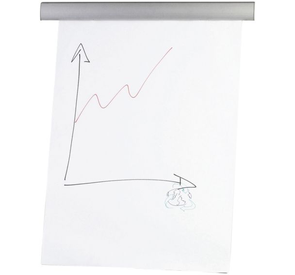 Porte Papier magnétique piètement plateau aluminium 665mm