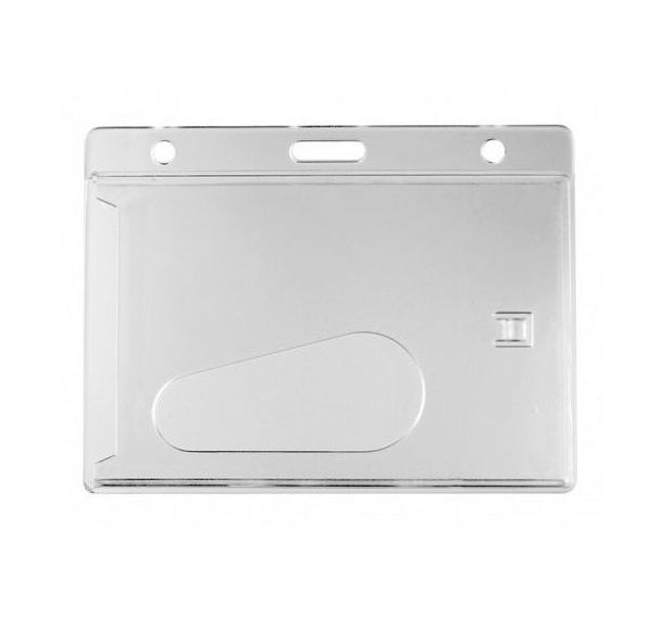 Porte badge dépoli sur les deux faces - Paquet de 100 - Sogedex