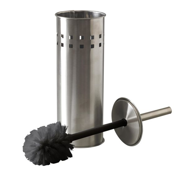 Porte balayette WC à poser inox brossé
