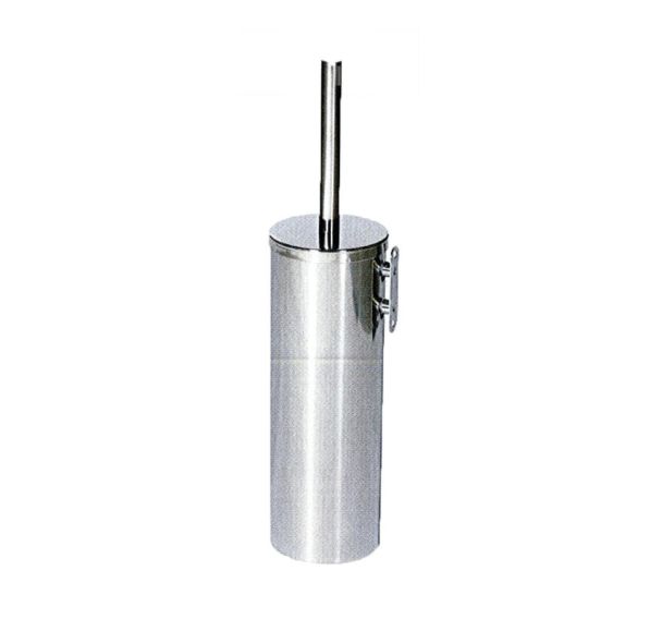 Porte balayette WC mural inox brillant