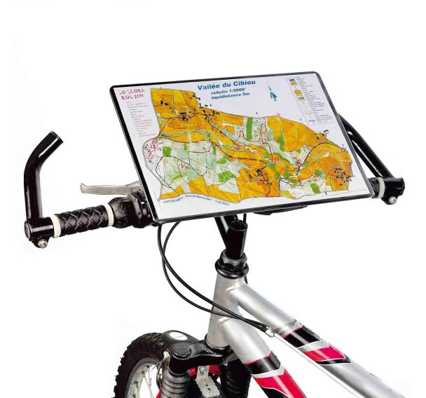 Porte carte VTT orientable