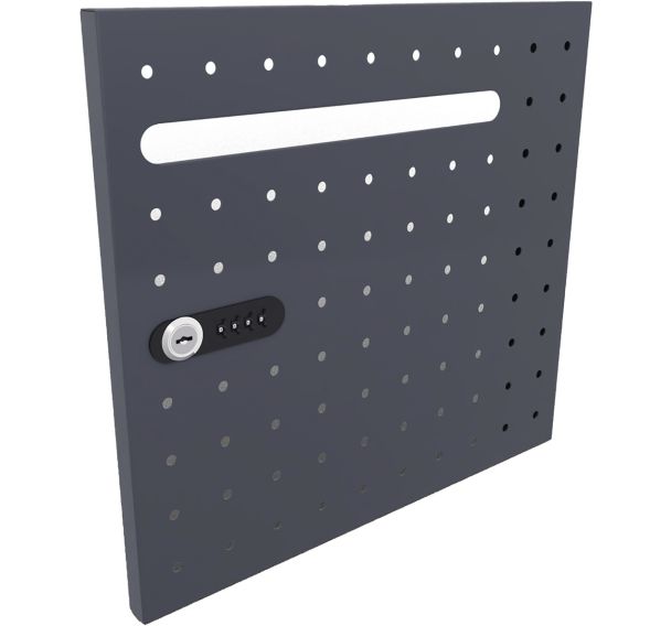 Porte en métal avec serrure à code avec fente courrier Camille - Eol