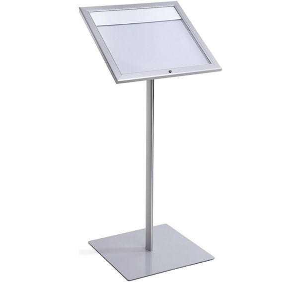 Porte menu LED logo sur pied pour 1 feuille A4