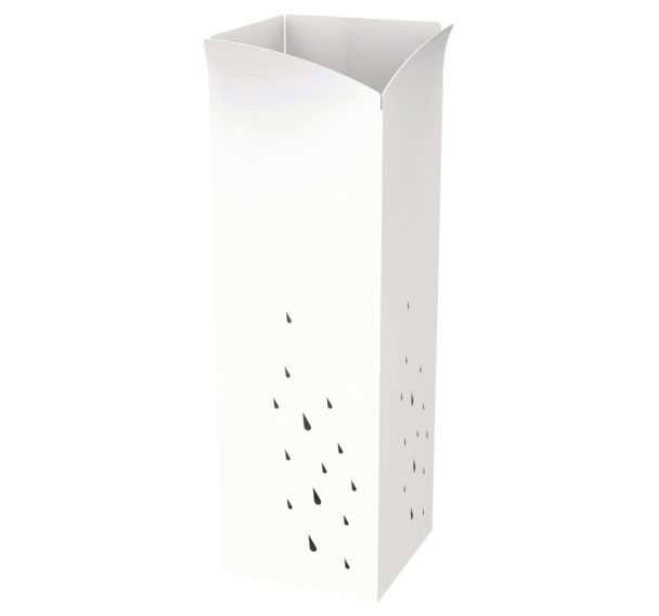 Porte parapluie en acier époxy Blanc