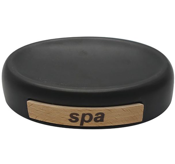 Porte savon céramique Spa noir