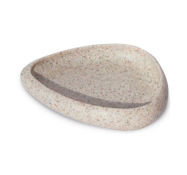 Porte savon polyrésine - Beige - Arvix