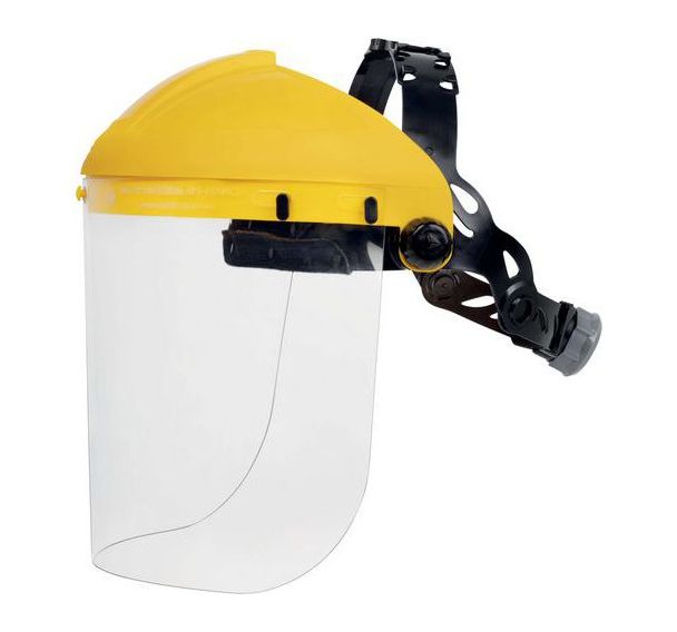 Porte visière polycarbonate incolore BALBI2 - EN166 - Jaune