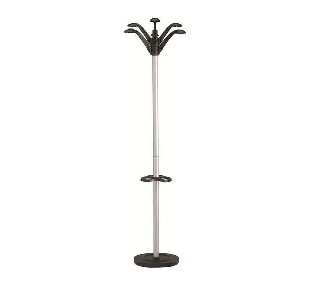 Portemanteau Flora gris métal/noir