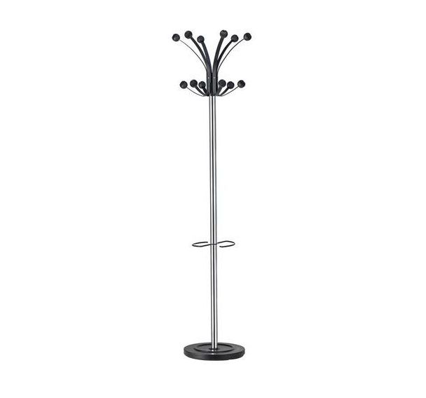 Portemanteau Hakea chrome/noir